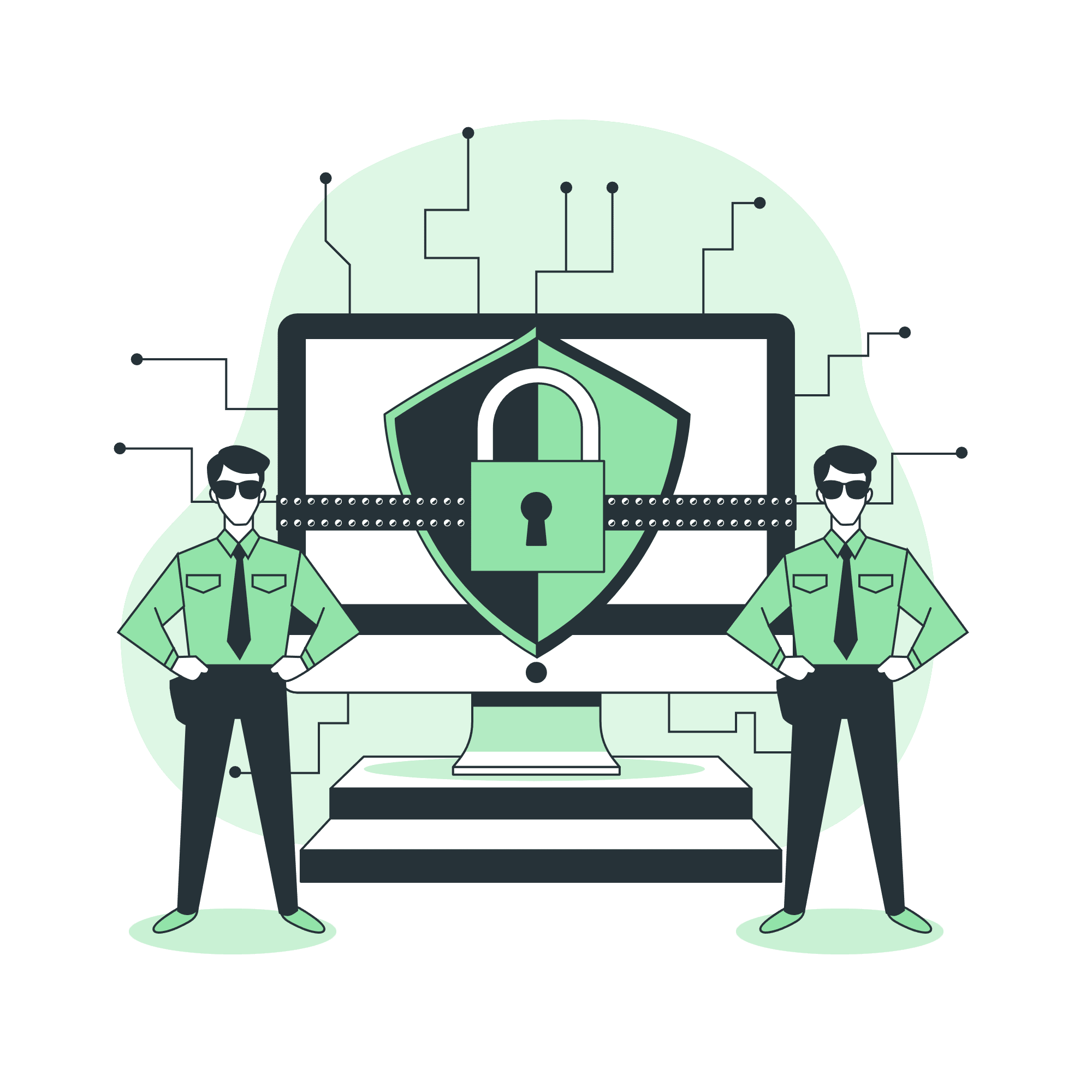 CRM security real estate dashboard with user access and encryption settings